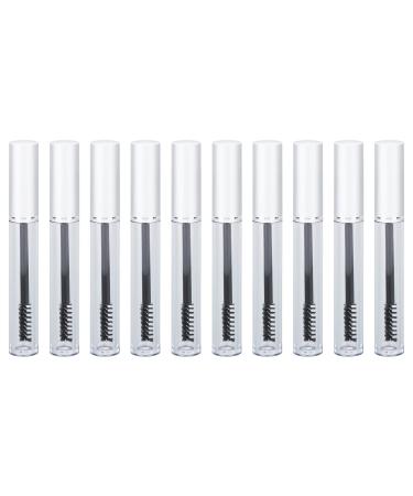 10 Pieces 3ml Empty Mascara Tube Empty Mascara Bottle with Rubber Inserts for Eye Makeup