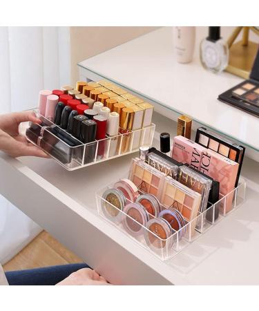 Eyeshadow Makeup Palette Organizer Acrylic Clear Cosmetic Palette Organizer Holder Stand Makeup Drawer Organizer for Vanity Bedroom Cabinet 7 Section Storage Eyeshadow Palettes Contour Kits Blush - Buy Online on GoSupps.com