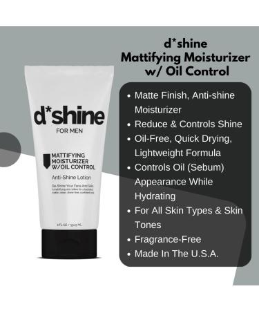 Men's Mattifying Moisturizer with Oil Control - Matte Finish Anti-Shine Lotion - Oil-Free & Non-Greasy Formula - 8 HR Mattifying - Quick Absorb Facial Moisturizer - Buy Online on GoSupps.com