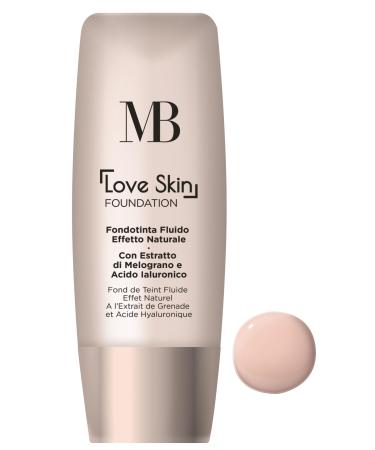 MB Milano - Love Foundation Foundation Foundation - LIGHT ROSE 01 - Light & Natural - Moisturizes & Brightens