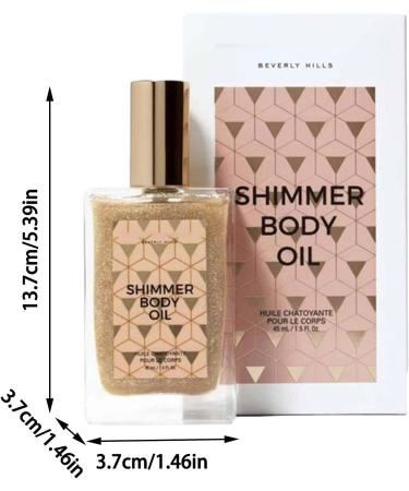 Bronzer Highlighter Liquid - Body Shimmer Oil Highlighter Face Waterproof Illuminator Glow for Shimmer Lotion for Face and Body Cosmetics 45 ml - Buy Online on GoSupps.com