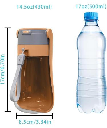 Septillar Foldable Drinking Bottle for Dogs - Portable Convenient & Perfect for On-the-Go Adventures - Buy Online on GoSupps.com