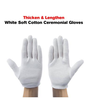 Buy Cotton Gloves - 6 Pairs Soft Moisturizing White Gloves for Men & Women - International Shipping Available - Buy Online on GoSupps.com