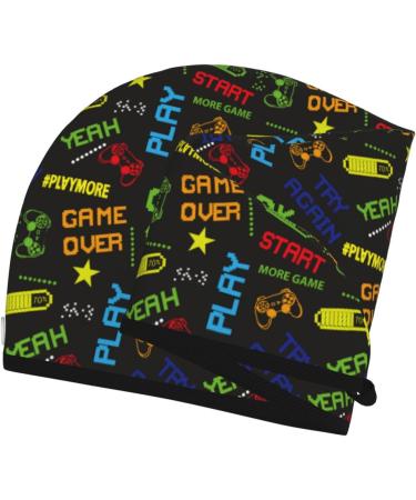 Hair Towel Wrap - Quick Drying Hair Turban with Button | Pixel Game Style | Best for Fast & Efficient Hair Drying - Buy Online on GoSupps.com