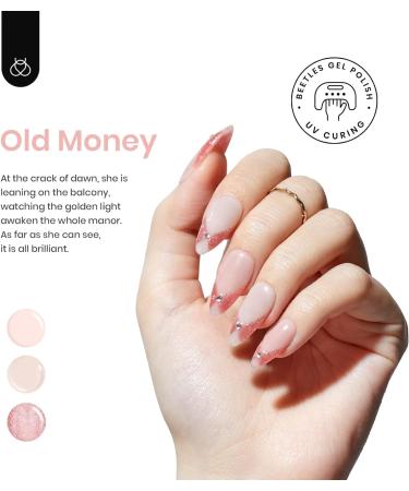 Beetles Gel Polish Nail Set - Old Money Collection | 6 Glitter Colors | Soak Off UV LED Manicure Kit for Women & Girls - Buy Online on GoSupps.com