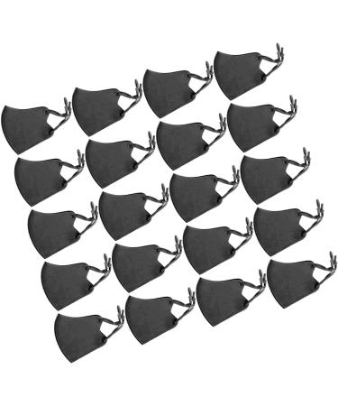 Reusable Black Dust Mask 20 Pack | Lightweight Breathable & Adjustable Strap | Washable Dust Cover for Men - Buy Online on GoSupps.com