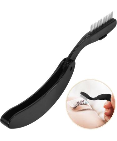 PATKAW Eyelash Comb Eyelash Shaper Foldable Eyebrow Brush Eyebrow Eyelash Makeup Grooming Tool for Women Girls Cosmetic Travel Black - Buy Online on GoSupps.com
