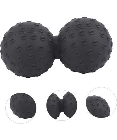 Healeved Yoga Massage Ball - Acupressure Roller for Muscle Relief | Self-Massage Device 12x6.3cm Black - Buy Online on GoSupps.com