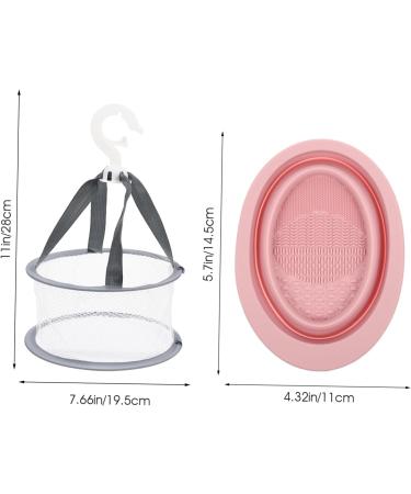 WOFASHPURET 1 Set Makeup Brush Cleaning Silicone Brush Cleaner Portable Hanging Rack for Clothes Makeuo Laundry Racks for Drying Clothes Foldable Makeup Puff Beauty Egg Fabric Makeup Egg - Buy Online on GoSupps.com