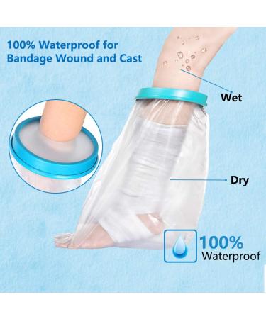 Kids Waterproof Leg Cast Cover - 17 inch Reusable Protector for Shower, Bath, and Swimming - Keep Bandages Dry - Ideal for Leg, Knee, Foot, Ankle Wounds - Buy Online on GoSupps.com