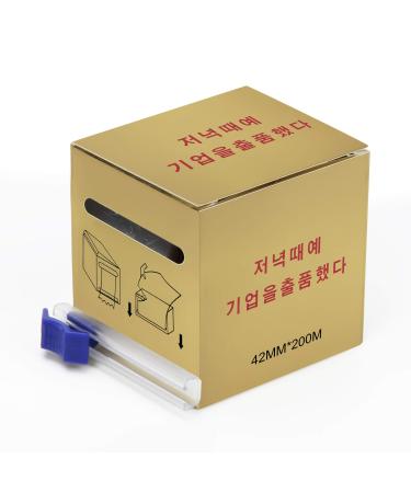 Adecco LLC Disposable Eyebrow Tattoo Plastic Wrap Preservative Film for Eyebrow Lips Permanent Make Up Supplies Wrap Cover Tape Roll (1 Pack)