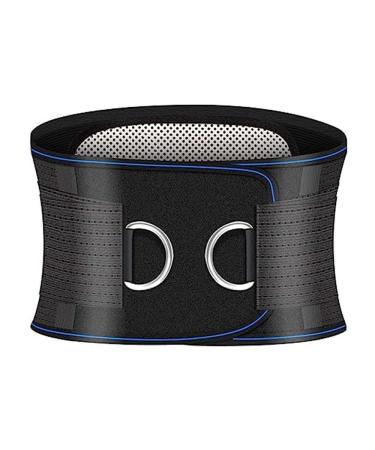 Tylxayoxa back bandage support belt relief of back pain herniated disc sciatica with self -heating and lumbar pest belts for men and women (color: black size: xl) XL black