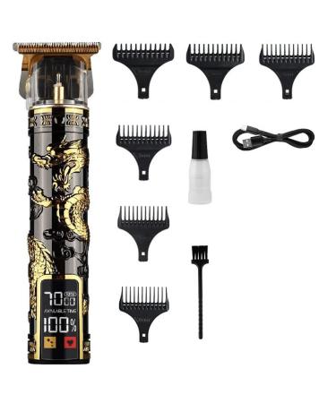 Srutueo Hair Trimmer Hair Clipper for Men USB Rechargeable Beard Trimmer Professional Cordless Hair Cutting Machine Black