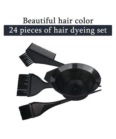 Nepak 24-Piece Professional Salon Hair Coloring Kit - Hair Dye Brush and Bowl Set for Perfect Hair Coloring Results - Buy Online on GoSupps.com