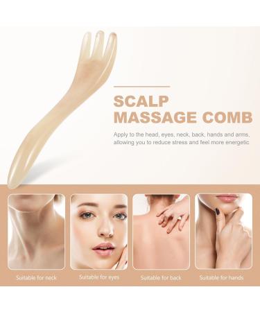 Magiclulu 4-Piece Scratching Comb Set | Sleek Spa Head Massage Device & Shampoo Massager for Scalp Care | Beeswax Hair Accessories for Beauty Salons - Buy Online on GoSupps.com