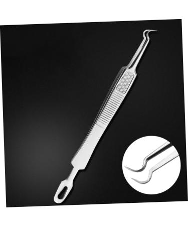VINTORKY 3pcs Clip Blackhead Comedone Mole Removal Scissor Removal Tweezers Kit Stainless Steel Silver - Buy Online on GoSupps.com