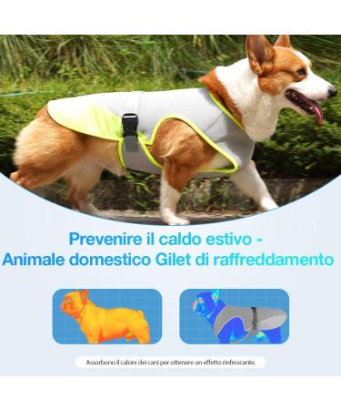 Comfpet Dog Cooling Vest | Lightweight Summer Dog Cooling Shirt with UV Protection & Breathable Mesh - Ideal for Outdoor Activities - Buy Online on GoSupps.com
