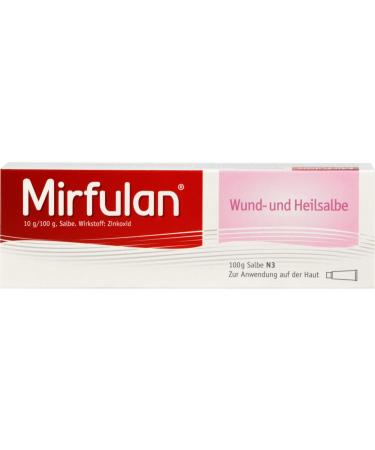 Mirfulan wound and healing ointment with proven formula for miracles irritated & itchy skin i accelerates wound healing promotes regeneration process i wound ointment with zinc oxide for adults & children 100 g 100 g (1 Pack)
