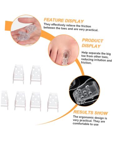 3 Pairs Toe Splitter Nail Gel | Bunion Pads | Toe Spacers Kit for Men | Foot Care Tool Set - Buy Online on GoSupps.com