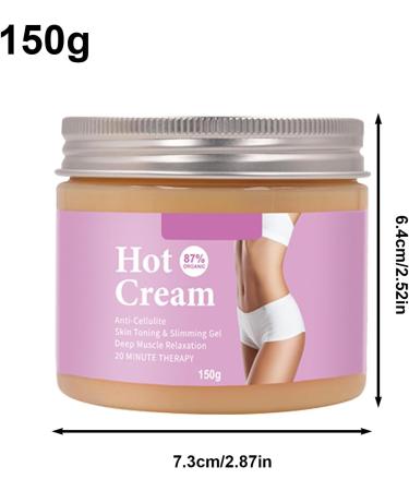  Bsbkoj Hot Cream 150 g Pure Natural Moisturizing Tightening Lotion Adorable Firmings Cream for Sweat Sports Injuries Neck Back Thighs Butt Care Men and Women Purple - Buy Online on GoSupps.com