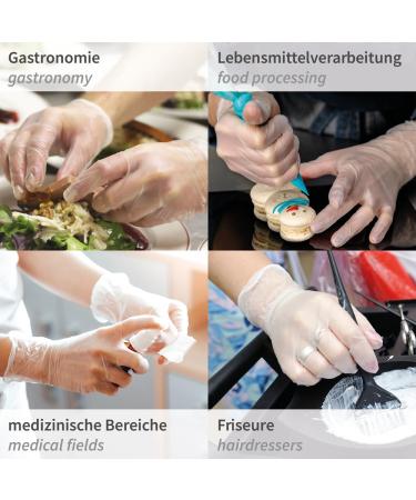 Franz Mensch Hygostar Vinyl Gloves - Powder-Free Disposable Latex-Free 1000 pcs - Ideal Light Transparent Size 10/XL - Buy Online on GoSupps.com