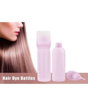 Yebeauty Root Comb Applicator Bottle Set - 6oz Hair Dye Brush with Scale, Pink - 2 Pack - Buy Online on GoSupps.com