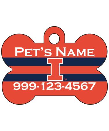 Illinois Fighting Illini Pet Id Dog Tag | Officially Licensed | Personalized for Your Pet