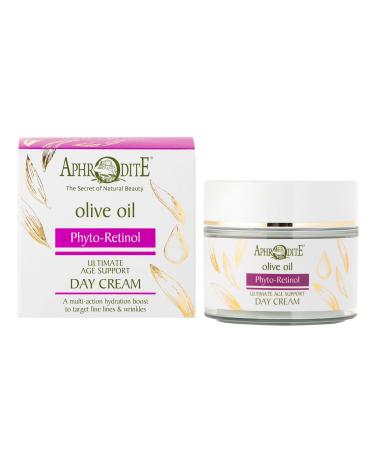 Aphrodite Anti-Aging & Firming Day Cream for Face - Natural Moisturizing Face Cream with Organic Olive Oil & Phyto-Retinol - Anti-Wrinkle Face Cream (50ml)