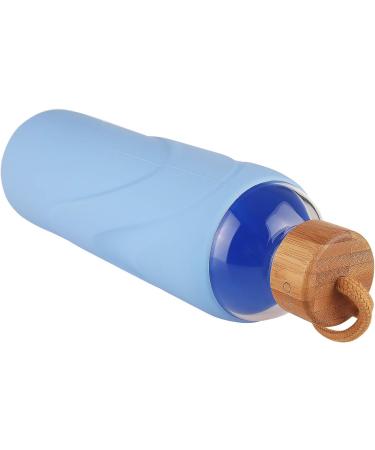 Origin BPA-Free Glass Water Bottle - Baby Blue 14 oz - Dishwasher Safe - Buy Online on GoSupps.com