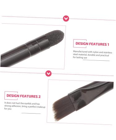 Healeved 20 Pcs Eye Shadow Brush Makeup Brush Kit Dual Sides Eye Shadow Sponge Cosmetic Brush Nylon Black 5.8X0.7X0.5CMx2pcs Blackx2pcs - Buy Online on GoSupps.com