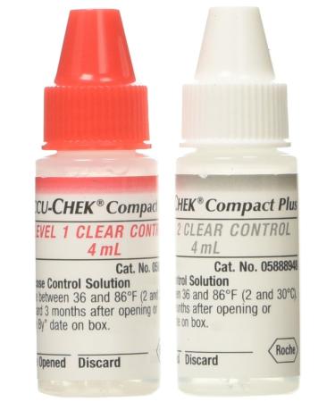 Accu-chek Compact Plus Clear Control Solution Level 1 and Level 2