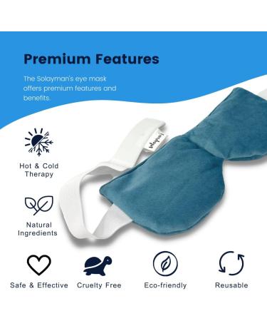Solayman's Moist Heat Eye Compress | Microwave Activated Dry Eye Relief | Soothing Moist Heat for Irritated Eyes - Buy Online on GoSupps.com