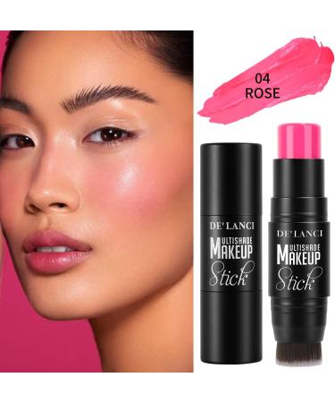  DE'LANCI 3-in-1 cream blush pencil for cheeks lips and eyeshadow waterproof smooth moisturizing cream formula blush pink - Buy Online on GoSupps.com