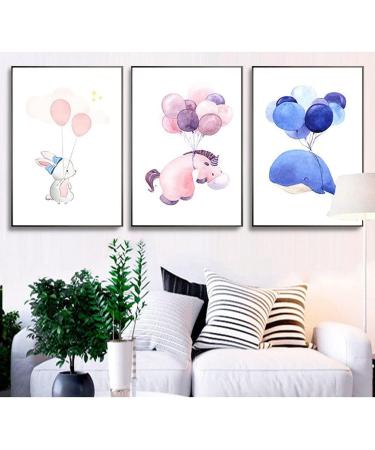 Lulupila Pictures Nursery Decor Set - Animal Motifs Forest Animals Poster for Baby Room - A4 Children's Decor - Set of 6 - Buy Online on GoSupps.com