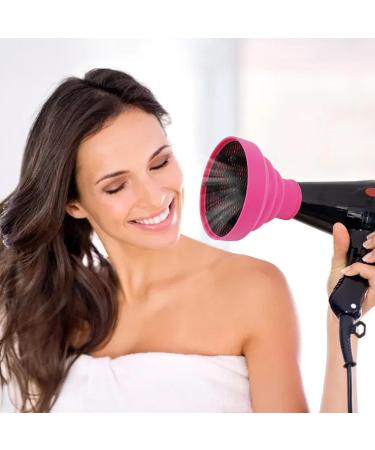 Ysvnlmjy Hair Dryer Vent Hood - Heat Resistant Silicone Hair Dryer Vent Hood Foldable Soft Blow Dryer Accessory Multifunctional Hair Styling Supplies for Girls pink - Buy Online on GoSupps.com