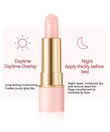 Moily Kawaii Cat Paw Lip Balm Color Changing Formula 3 5g Hydrating Moisturizing Lip Butter Nourishing for Soft Lips Women Girls Pink One Size One Size Pink - Buy Online on GoSupps.com