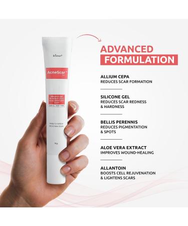 Brinton AcneScar Advanced Gel for Acne Scars & Acne Pits| Help to Reduce Old & New Scar| Reduces Pigmentation| Fights Acne & Blackheads | Suitable for All Skin Types for Men & Women 15g - Buy Online on GoSupps.com