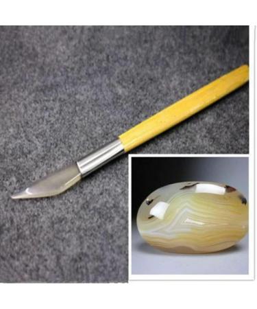 2PCS Agate Polishing Burnisher Set for Jewelry Making and Clay Craft - Gold and Silver Knife Tool - Buy Online on GoSupps.com