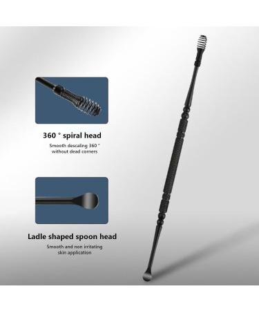 Spiral Ear Wax Remover Set - Metal 3PCS Ear Cleaner Kit - Double Ended Scraper - Black - Buy Online on GoSupps.com
