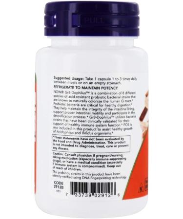 Now Foods Gr8-Dophilus 60 Veg Capsules - Probiotic Supplement for Digestive Health - Buy Online on GoSupps.com