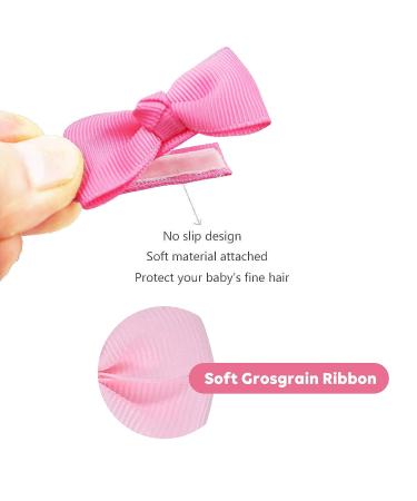 Qazuwa Mini Baby Hair Clips - 40 Piece Hair Jewelry for Girls & Toddlers | Adorable Hair Bows & Loops - Buy Online on GoSupps.com