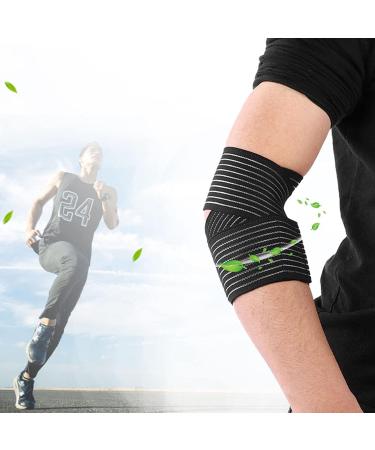 Elbow Wraps for Weightlifting - Adjustable Sports Straps for Elbow Support & Fitness | Ankle & Wrist Brace with Hook and Loop - Buy Online on GoSupps.com