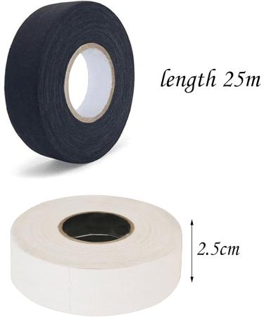 Eterspr Hockey Band Tapes - Non-Slip Handlebar Grip for Hockey Badminton & Golf - 2 Roll Set (Black & White) - 2.5cm 20m - Buy Online on GoSupps.com