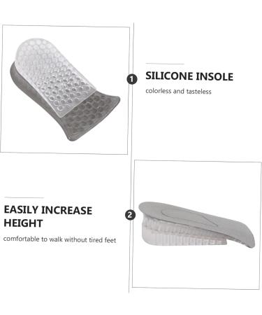 FRCOLOR Invisible Heightening Insoles for Women - 4 Pairs of Comfortable Shoe Inserts Ideal for Boots Flannel Black 11x7CM - Buy Online on GoSupps.com