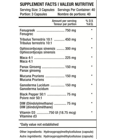 Predator Labs Titan Test 120 Capsules - Testosterone amplificator for Men - Estrogen Blocker - Natural Energy Strength and Endurance Supplement - Gain Lean Muscle Mass - Promote Fat Loss - Increase Male Performance - Helps with fertility and vitality - Buy Online on GoSupps.com