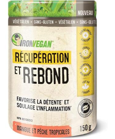 Iron Vegan Rebound Recovery Tropical Mango Peach 150g - Buy Online on GoSupps.com
