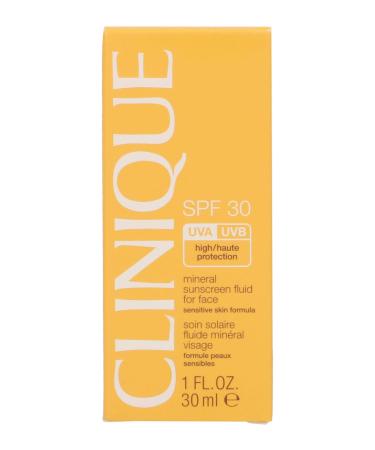 Clinique Mineral Sunscreen Fluid for Face SPF 30 Sensitive Skin  1 Ounce