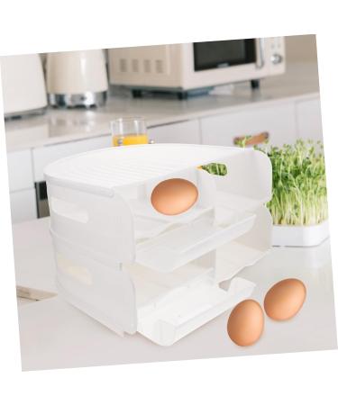Healeved Box Egg Carton Container with Lid Easter Egg Holder Reusable Egg Holder To Rotate Refrigerator Shelf - Buy Online on GoSupps.com