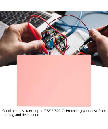 Heat Insulating Silicone Pad | Corrosion Resistant Welding Mat | Antistatic & Non-Slip Maintenance Tool (Pink) - Shop Internationally! - Buy Online on GoSupps.com