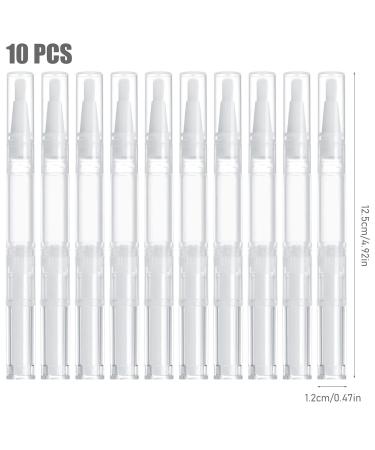 Forynxhwin 10 Pack Empty Nail Oil Pens - Refillable Transparent Brush Pencils for Lip Gloss & Cosmetics - Buy Online on GoSupps.com